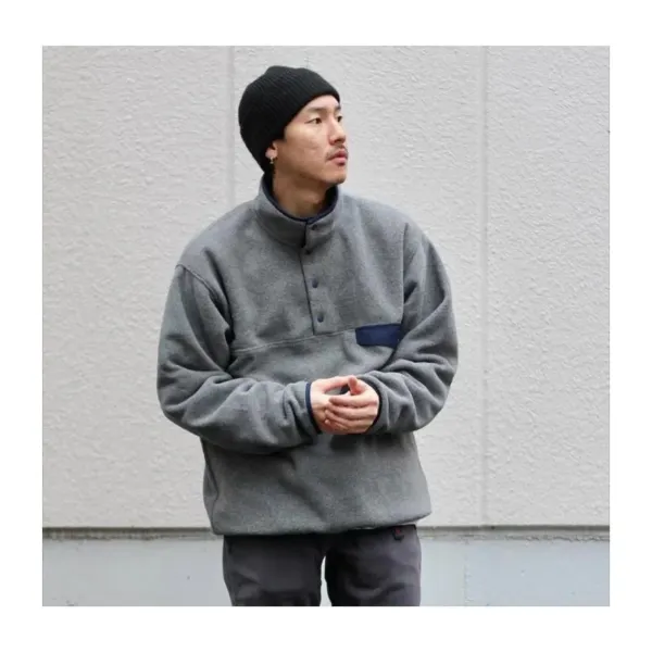Patagonia Synchilla Snap-T Fleece Pullover Gray Tops - 20