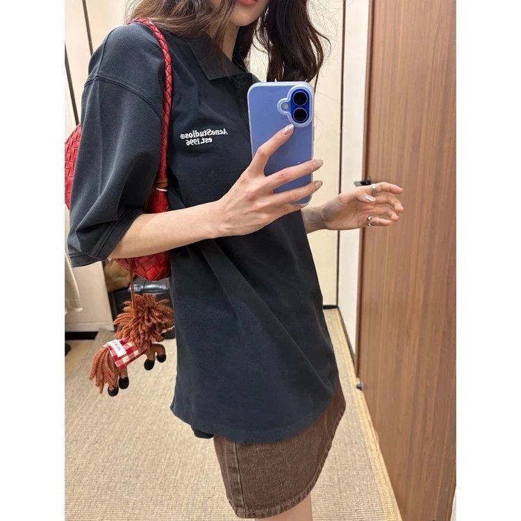 Acne Studios Polo Shirt Black Classic