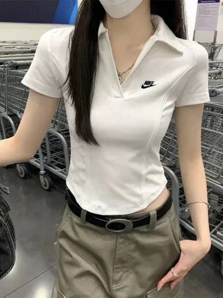 Nike Polo Shirt White Tops Polo - 11