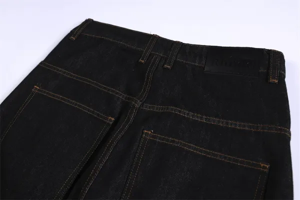 Design Riende Wide-Leg Denim Jeans Black Jeans - 13