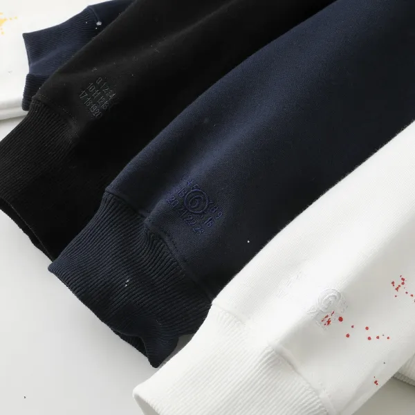 Supreme Paint Splatter Box Logo Zip-Up Hoodie Navy - 27