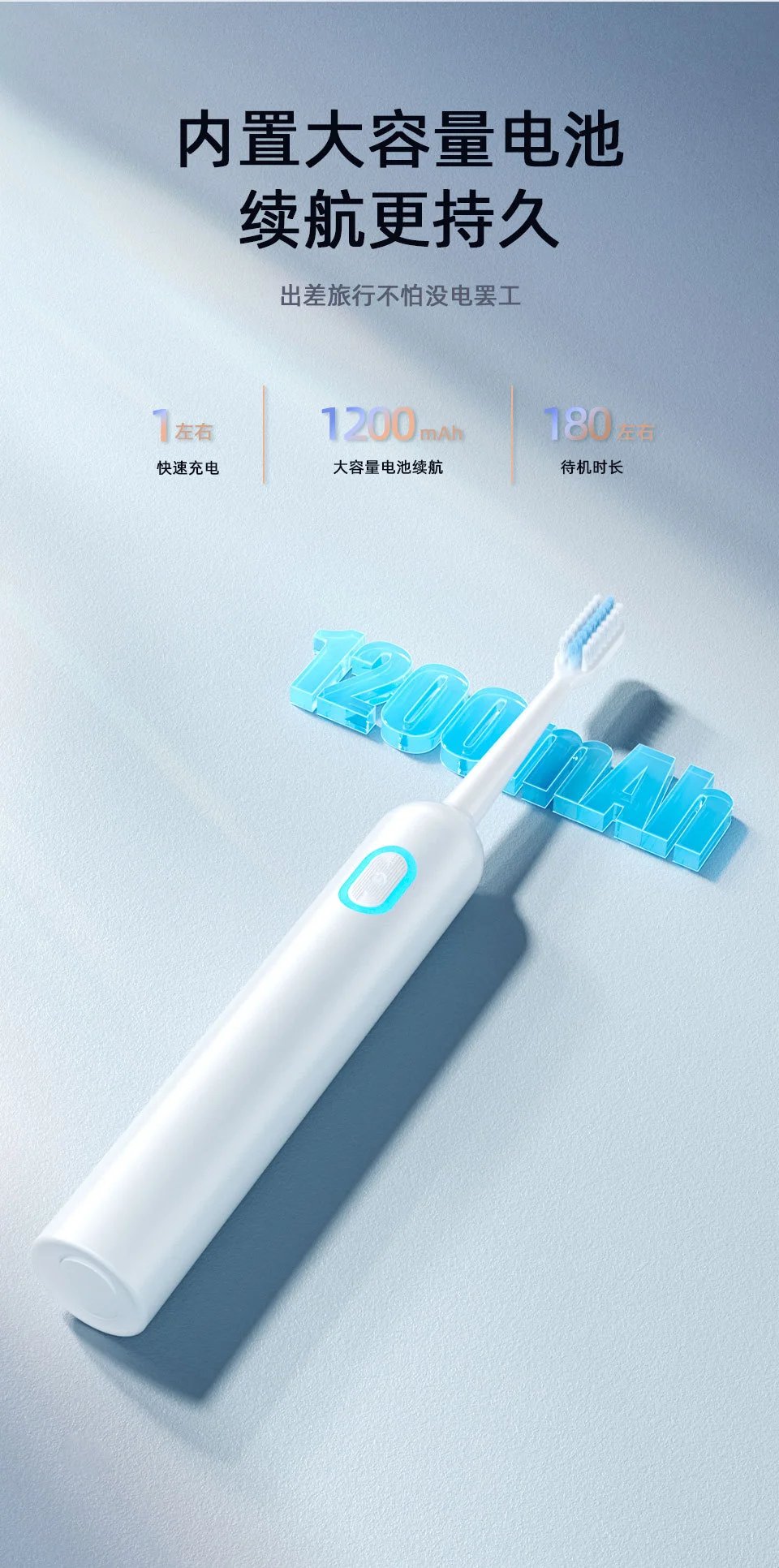 Design Sweep Sonic Electric Toothbrush White Electronics - 6