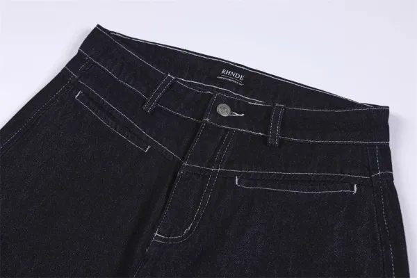 Design RINDI Polka Dot Wide-Leg Jeans Black Jeans - 9