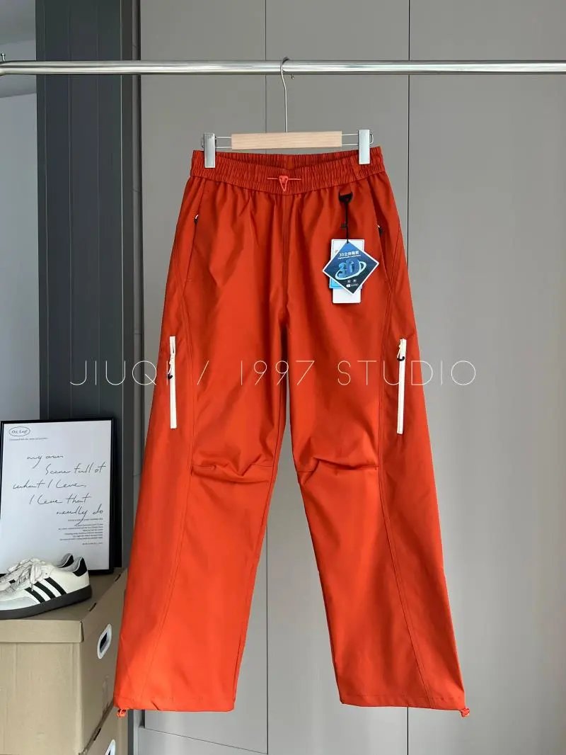 Design Outdoor Wind-Resistant Multi-Pocket Waterproof Straight-Leg Cargo Pants - 10