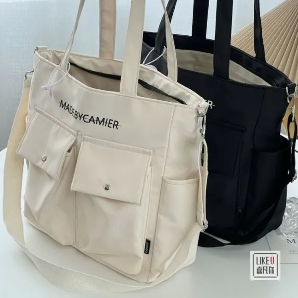 Design MADEBYCAMIER Utility Tote Bag in Dusty Blue Tote Bag - 20