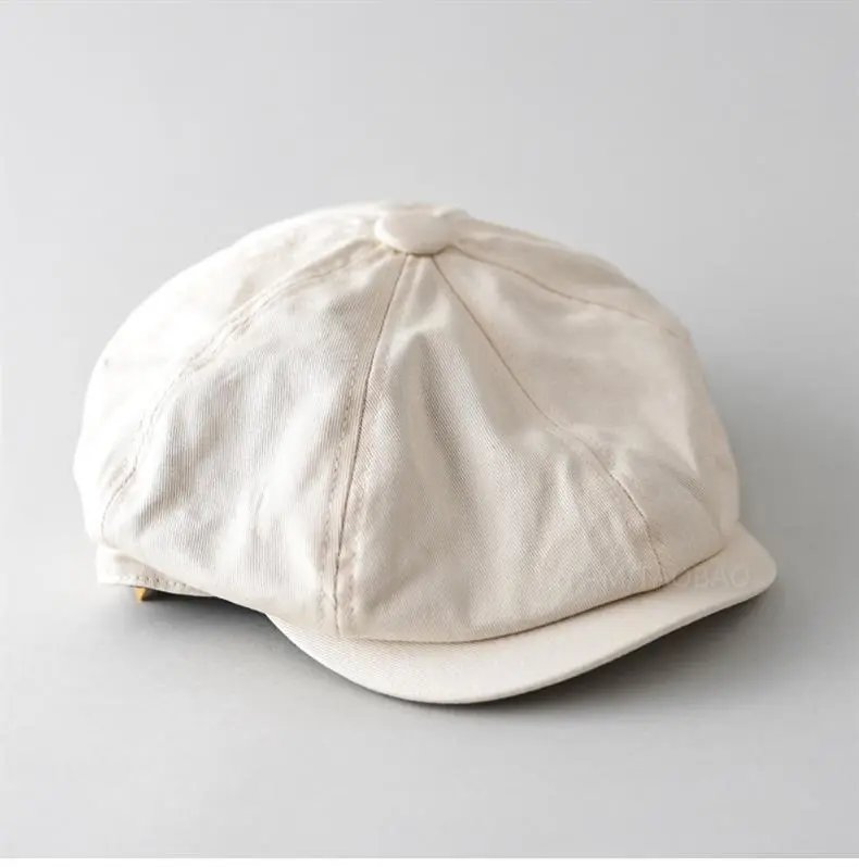 Design Newsboy Cap Navy Blue Hat - 9