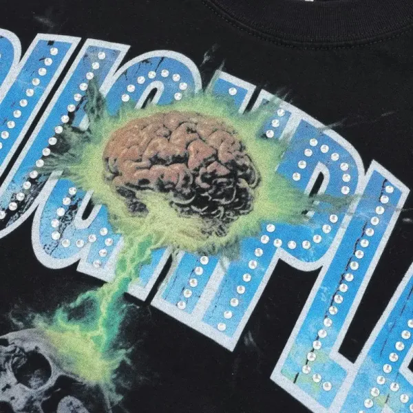 Design Roughplay Bandaid For The Battle Wounds Graphic Oversized Sweatshirt Black Sweater - 23