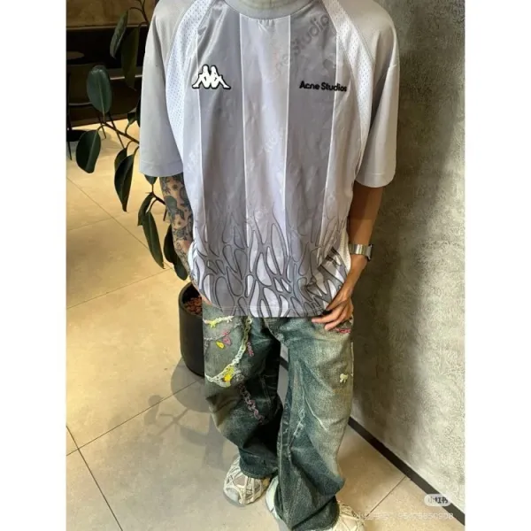 Acne Studios x Kappa Mesh Panel T-Shirt Multicolor - 9