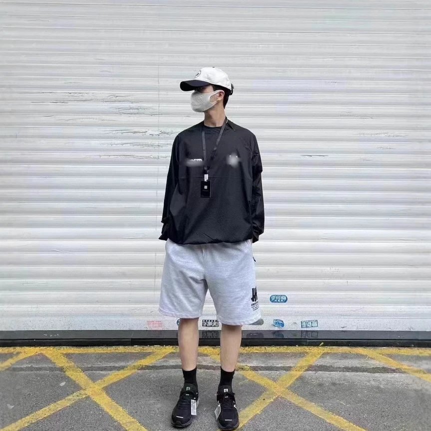 UNDEFEATED Black And Light Blue Windbreaker Jacket