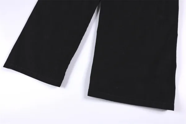 Design Rhinde Patchwork Cargo Pants Black Pants - 14
