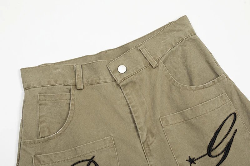 Design Baggy Cargo Pants Army Green - 17