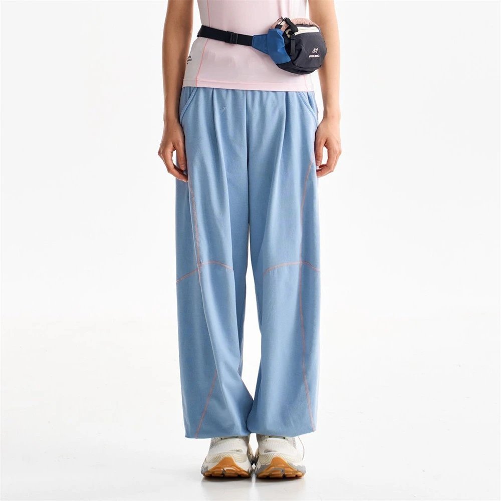 Design Baggy Cargo Pants Purple with Reflective Stitching - 16
