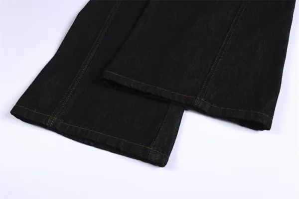 Design Riende Wide-Leg Denim Jeans Black Jeans - 12