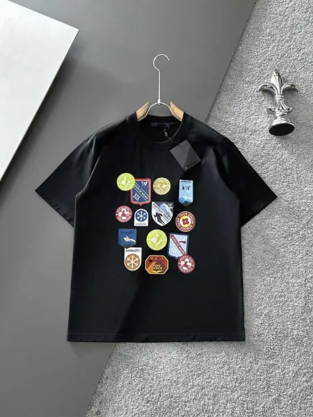 Louis Vuitton Monogram Patchwork T-Shirt Black - 1