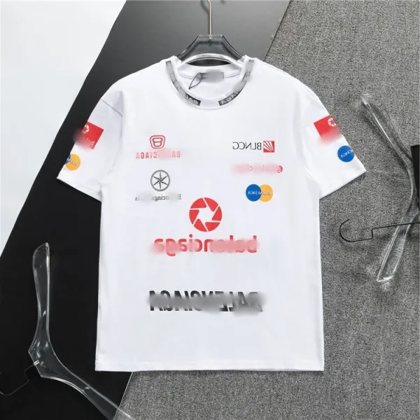 Balenciaga x Parajumpers Logo-Print White T-Shirt - 1