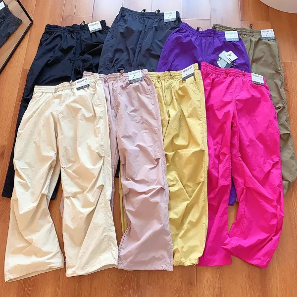 JNCO Wide-Leg Windbreaker Pants Pink - 5