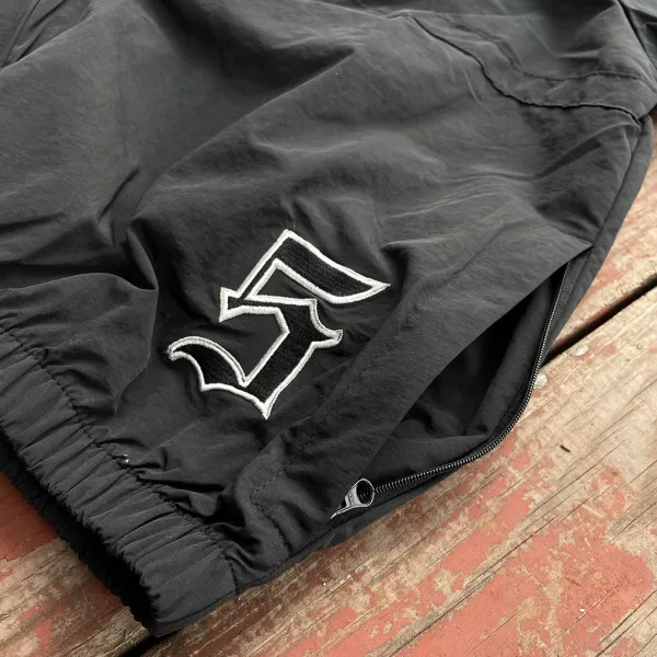 Supreme Gothic Logo Windbreaker Black Jacket Outerwear - 9