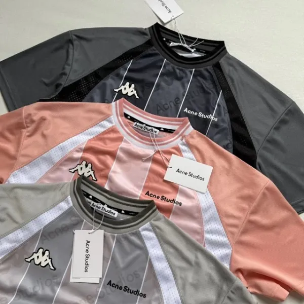 Acne Studios x Kappa Mesh Panel T-Shirt Multicolor - 35