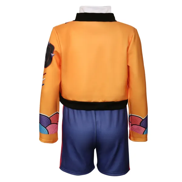 Design Graphic Crop Top and Paneled Joggers Set Multicolor Activewear - 12