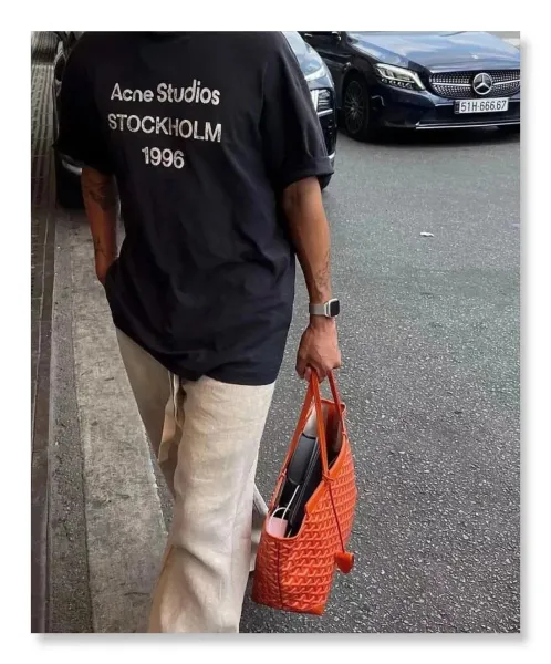 Acne Studios Stockholm 1996 Graphic T-Shirt Black and Gray - 8