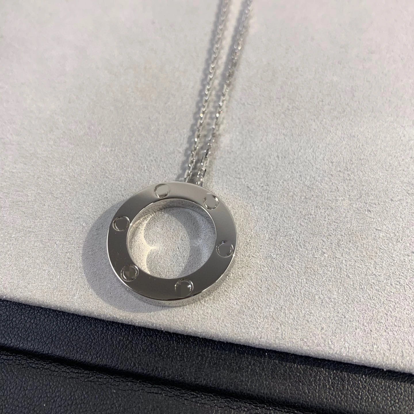 Cartier Love Pendant Silver Necklace Jewelry