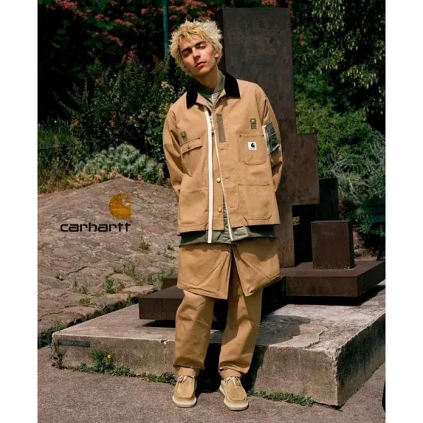 Carhartt Work In Progress Carhartt WIP Chore Coat Beige Outerwear - 7