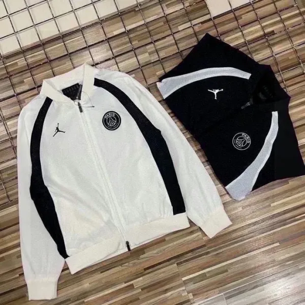 Air Jordan x Paris Saint-Germain Track Jacket White / Black Tracksuit - 1
