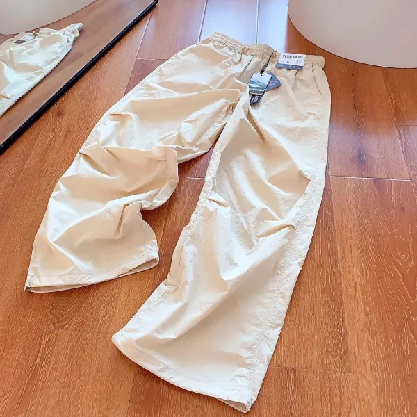 JNCO Wide-Leg Windbreaker Pants Pink - 34