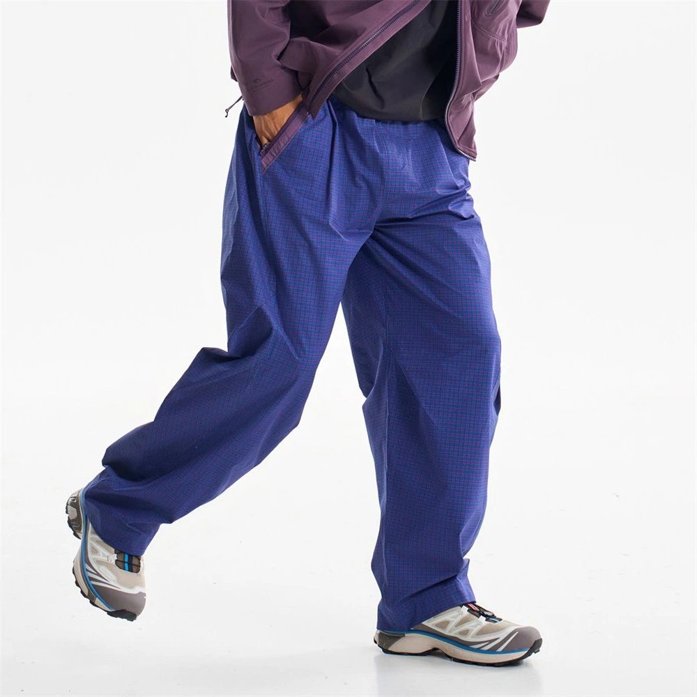 Design Utility Pants Navy with Purple Panel Accents - 21