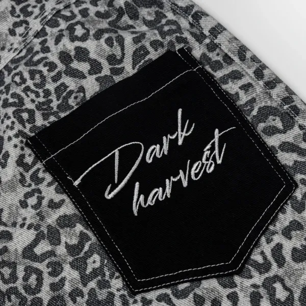 Design Dark Harvest Leopard Print Wide-Leg Shorts - 10