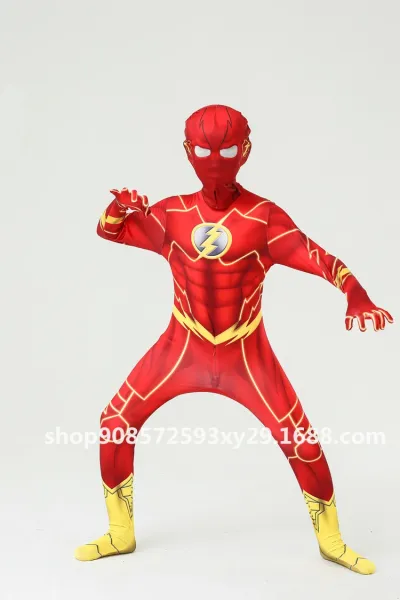 Design Spider-Man Iron Spider Suit Red Full-Body Costume Clothing - 14