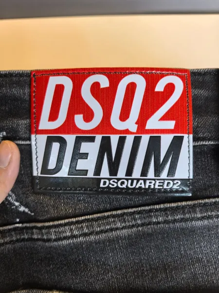 Dsquared2 New Rider Jean Distressed Black Denim Shorts - 4