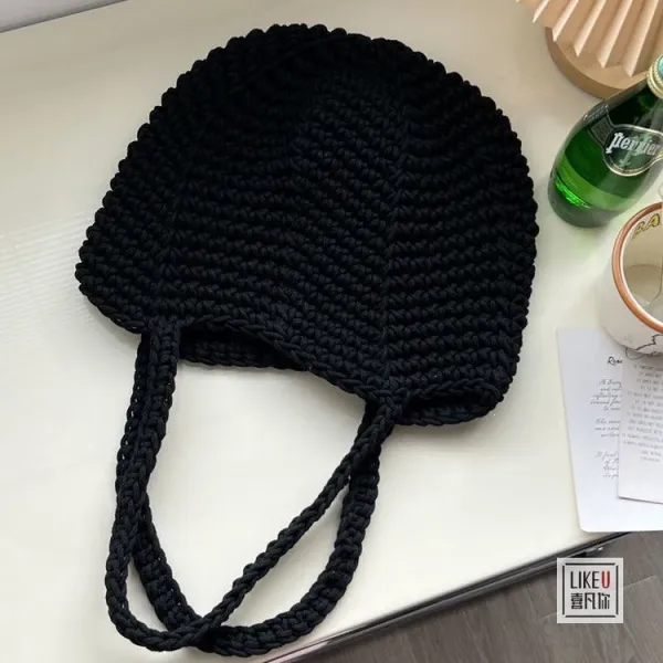 Design Handcrafted Crochet Tote Bag Green Tote Bag - 40