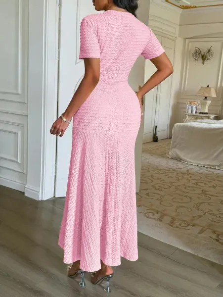Design White Tweed-Style Button-Front Midi Dress with Gold Hardware Dress - 15