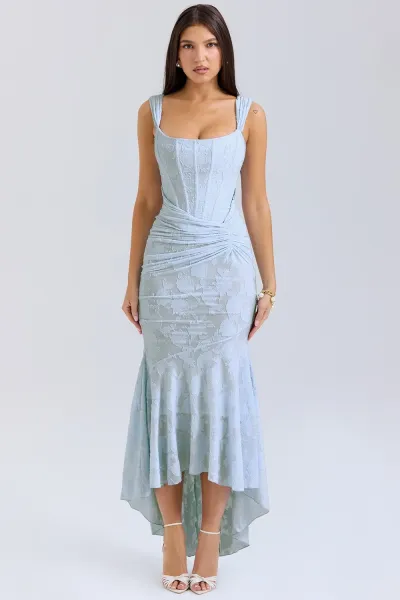 Design Black Lace Mermaid High-Low Dress Dress.formal Dress - 8