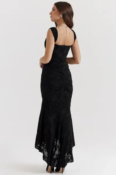 Design Black Lace Mermaid High-Low Dress Dress.formal Dress - 22