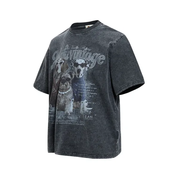 Design Mafavintage Graphic Print Acid Wash T-Shirt T-Shirts - 4