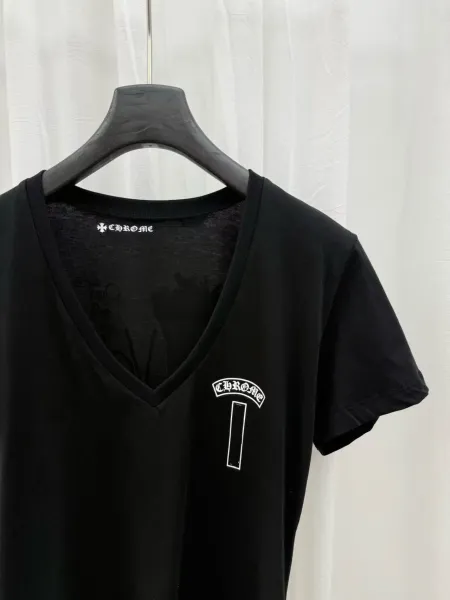 Chrome Hearts V-Neck Tee Black T-Shirt - 12