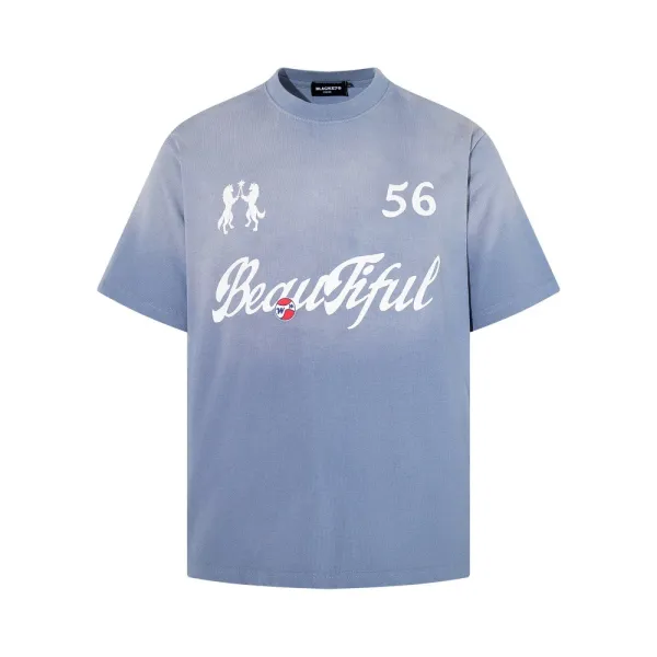 Design BLACKETE Beautiful Graphic Print Black T-Shirt T-Shirts - 4