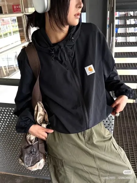 Carhartt Work In Progress Carhartt WIP Windbreaker Black Outerwear - 11