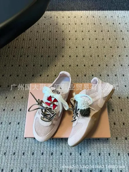 Maison Margiela Tabi Sneakers Black Mesh with Decorative Laces and Charms - 6