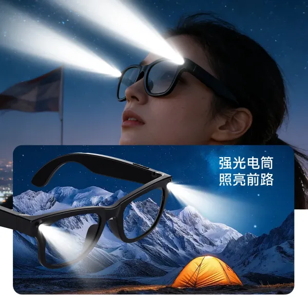 Apple Vision Pro Style Smart Glasses Black Eyewear - 10