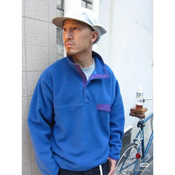 Patagonia Synchilla Snap-T Fleece Pullover Gray Tops - 13