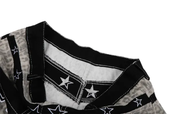 Moose Knuckles Star Leopard Print Denim Shorts - 15