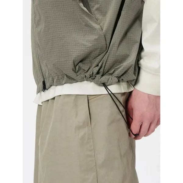Design Goldwin Grid Tech Vest Olive Green Vest Outerwear.vest - 16