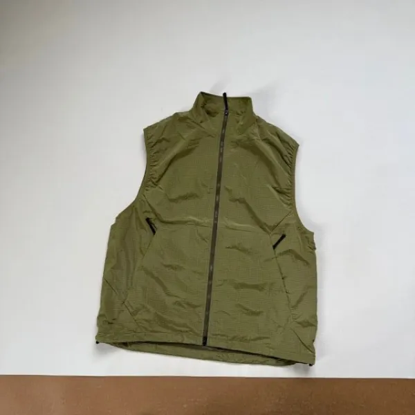 Design Goldwin Grid Tech Vest Olive Green Vest Outerwear.vest - 24