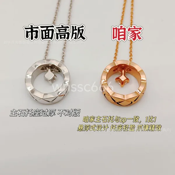 Design Minimalist Cube Pendant Necklace Silver Jewelry - 5