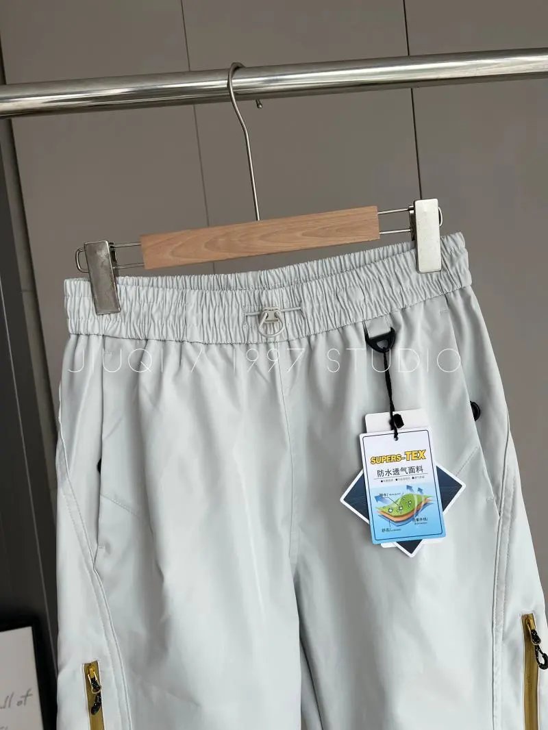 Design Outdoor Wind-Resistant Multi-Pocket Waterproof Straight-Leg Cargo Pants - 15