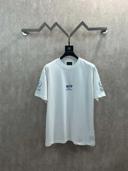Balenciaga x WFP White Graphic T-Shirt - 1