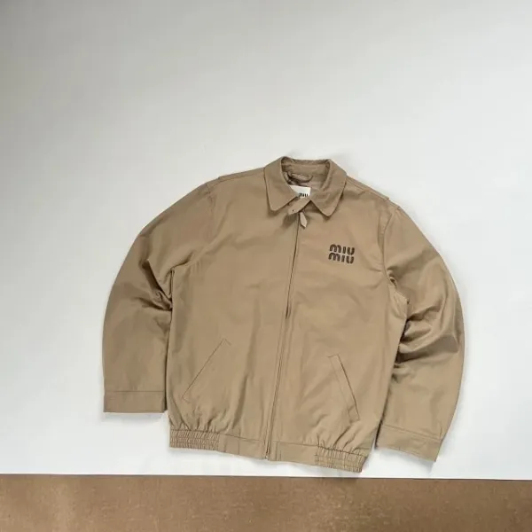 Design WIM WIM Beige Utility Jacket with Embroidered Logo Outerwear.jacket - 12